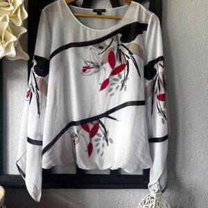 Alfani Elegant Blouse sheer with undershirt attached